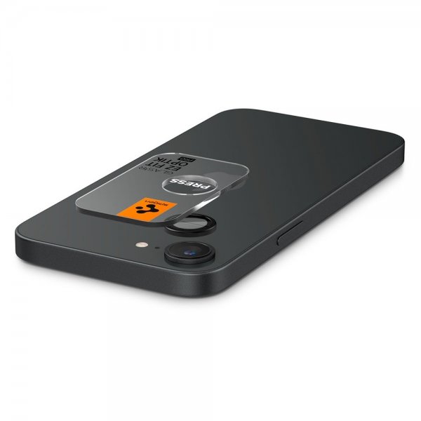 Spigen iPhone 16e/17e Kameran suoja GLAS.tR EZ Fit Optik Pro 2-pakkaus