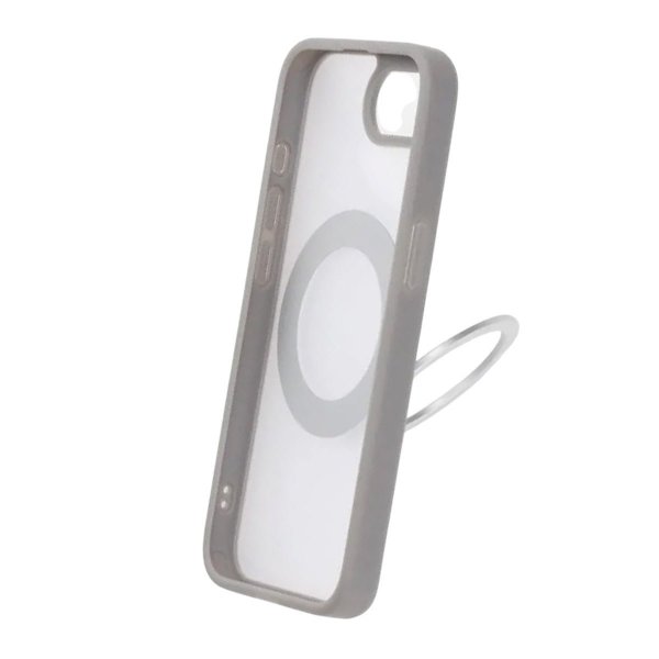 iPhone 16./17. Kotelo Pyörivä MagSafe-jalusta Harmaa