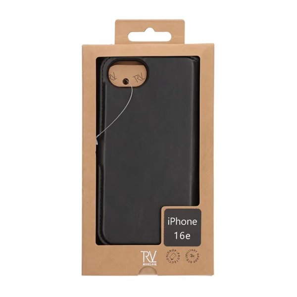Rvelon iPhone 16e/17e Kotelo Magneettisesti irrotettava kuori Musta