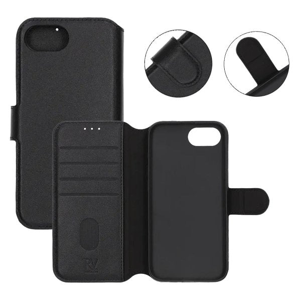 Rvelon iPhone 16e/17e Kotelo 4 korttipaikkaa Musta