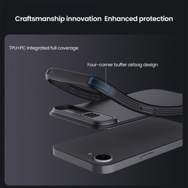 Nillkin iPhone 16e/17e Suojakuori CamShield Pro MagSafe Musta