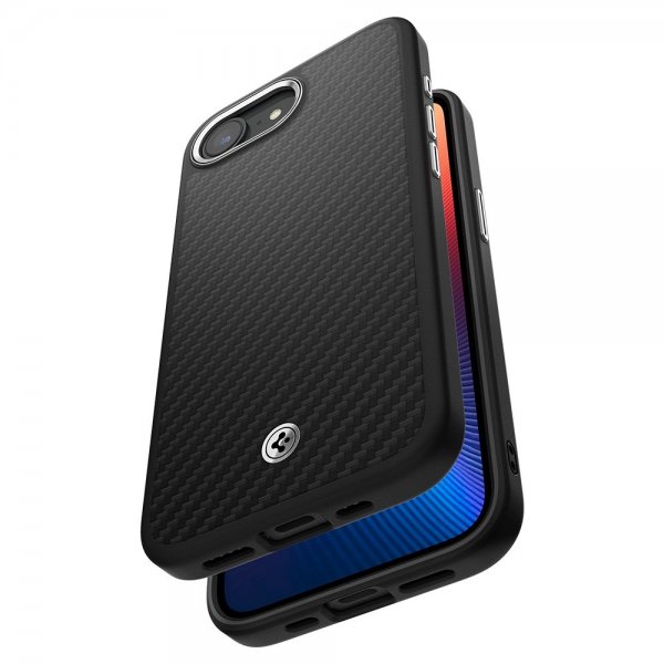 Spigen iPhone 16/17 -suojakuori Enzo Aramid MagFit Matte Black