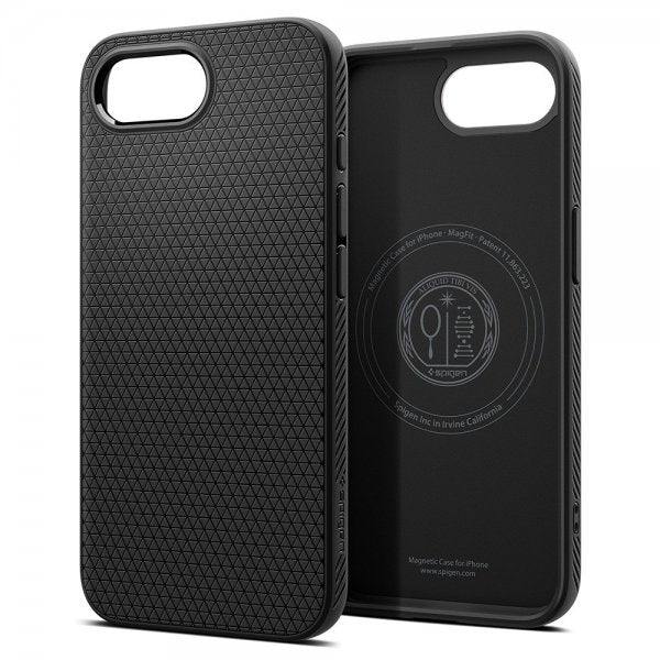 Spigen iPhone 16e/17e Suojakuori Liquid Air MagFit Matte Black