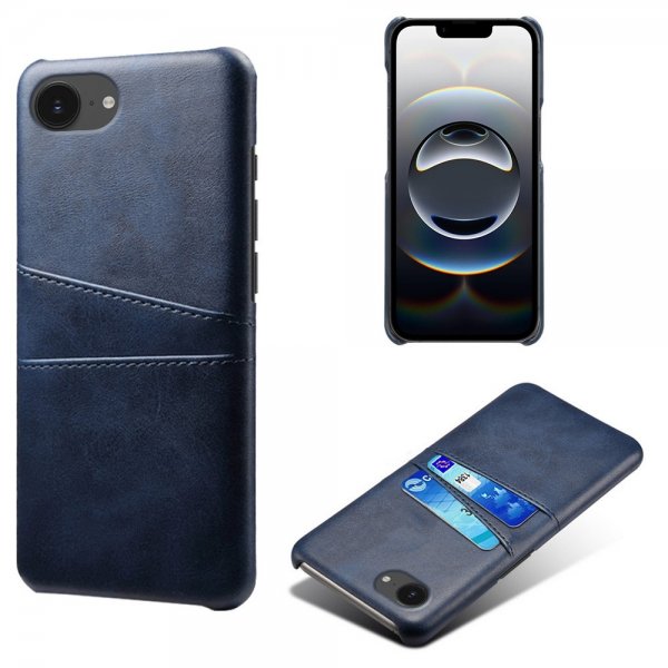iPhone 16./17. Kuori kahdella korttipaikalla Sininen