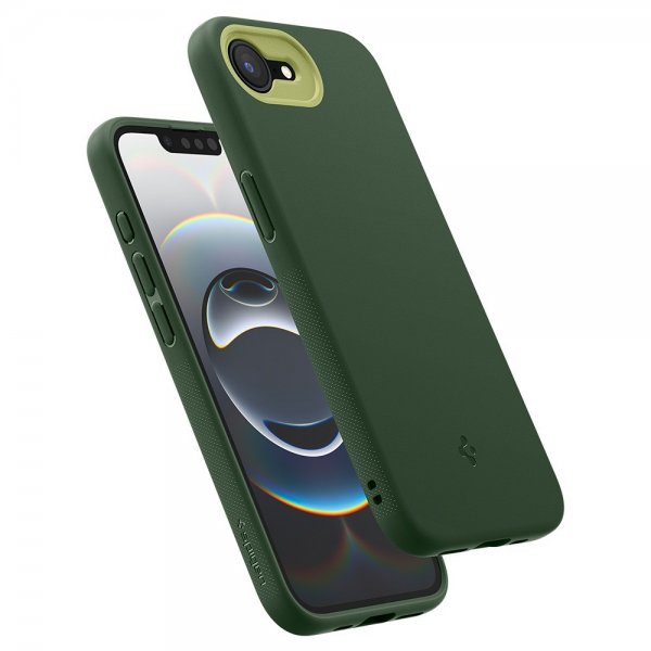 Spigen iPhone 16e/17e -kuori Nano Pop MagFit Avo Green