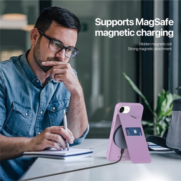 Dux Ducis iPhone 16e/17e -kuori Rafi II Series MagSafe violetti