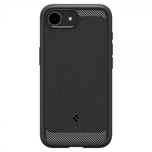 Spigen iPhone 16/17 -kuori Rugged Armor MagFit mattamusta