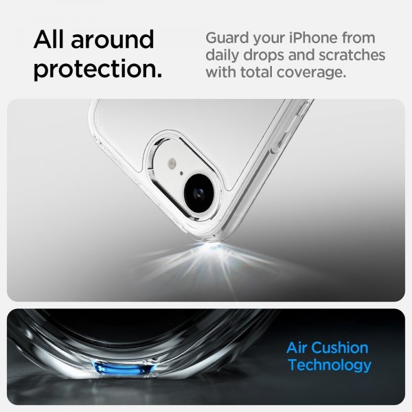 Spigen iPhone 16/17 Ultra Hybrid Crystal Clear -kuori