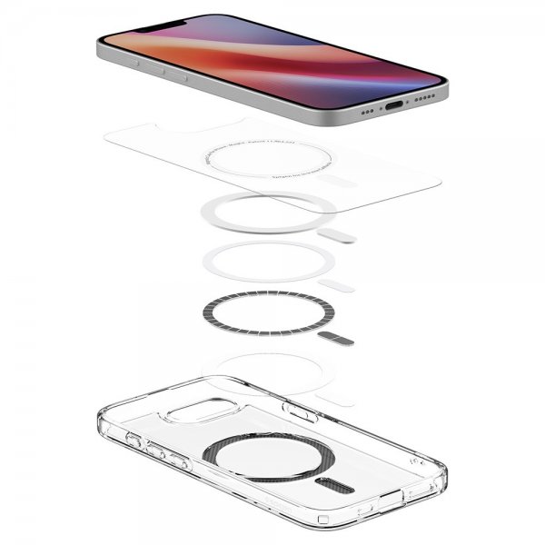 Spigen iPhone 16/17 -suojakuori Ultra Hybrid MagFit Carbon Fiber