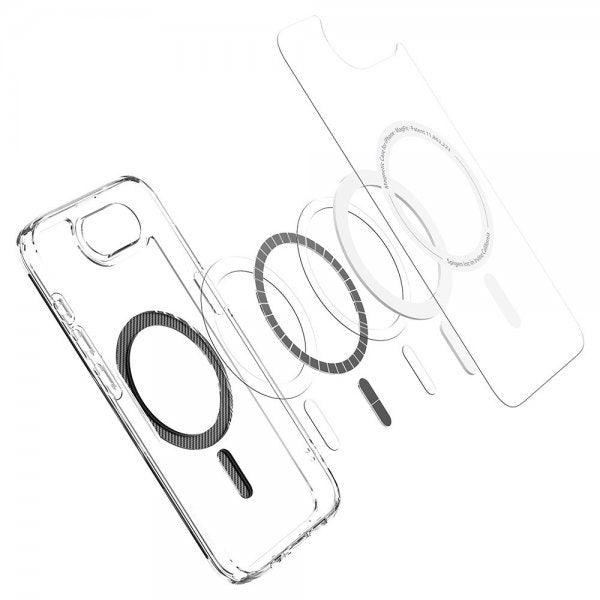 Spigen iPhone 16/17 -suojakuori Ultra Hybrid MagFit Carbon Fiber