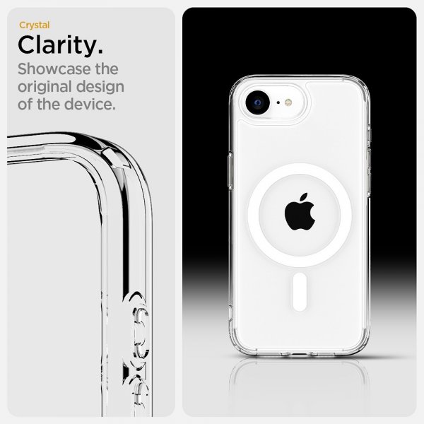 Spigen iPhone 16/17 Ultra Hybrid MagFit Clear White -kuori