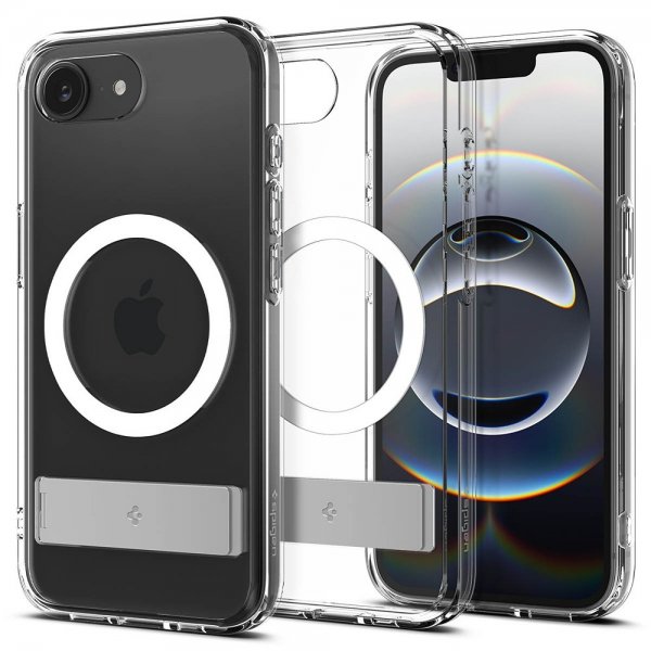 Spigen iPhone 16./17. sukupolven Ultra Hybrid S MagFit Clear White -suojakuori