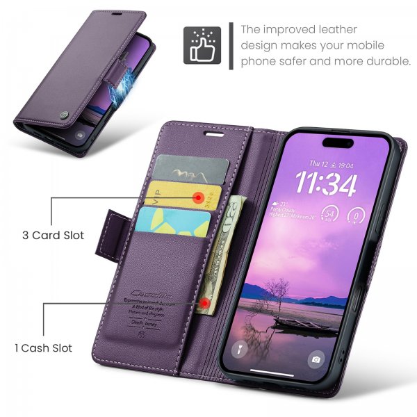 CaseMe iPhone Air -kotelo 023 Series Violetti