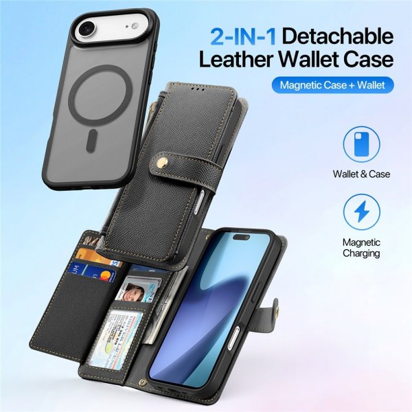 Dux Ducis iPhone Air Case 2-in-1 Lawa Series MagSafe Musta