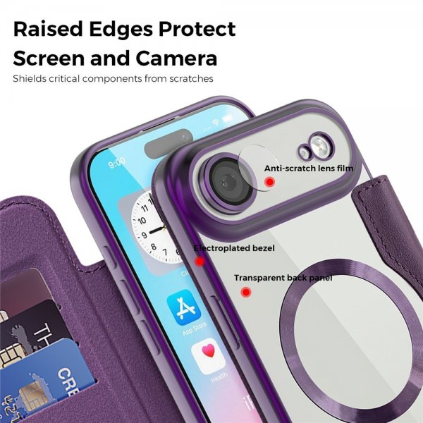 iPhone Air -kuori MagSafe, violetti