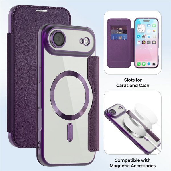 iPhone Air -kuori MagSafe, violetti