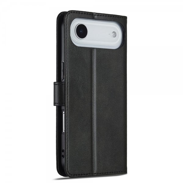 Lc.Imeeke iPhone Air-kotelo, jossa korttipaikka ja jalustatoiminto, musta