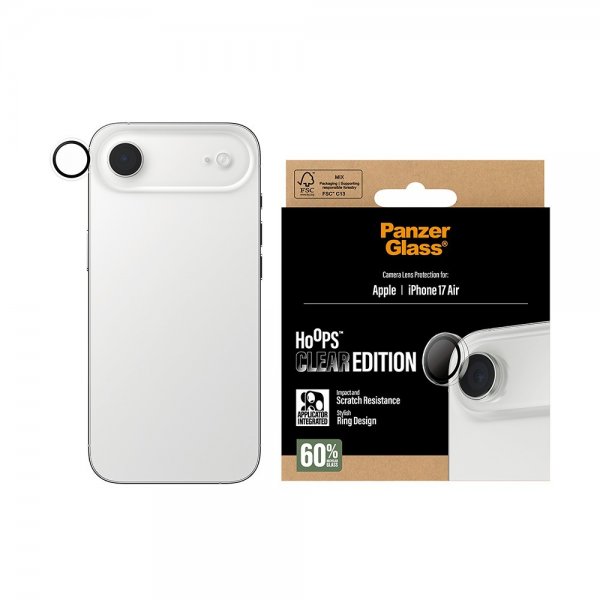 PanzerGlass iPhone Air kamerasuojus Hoops läpinäkyvä