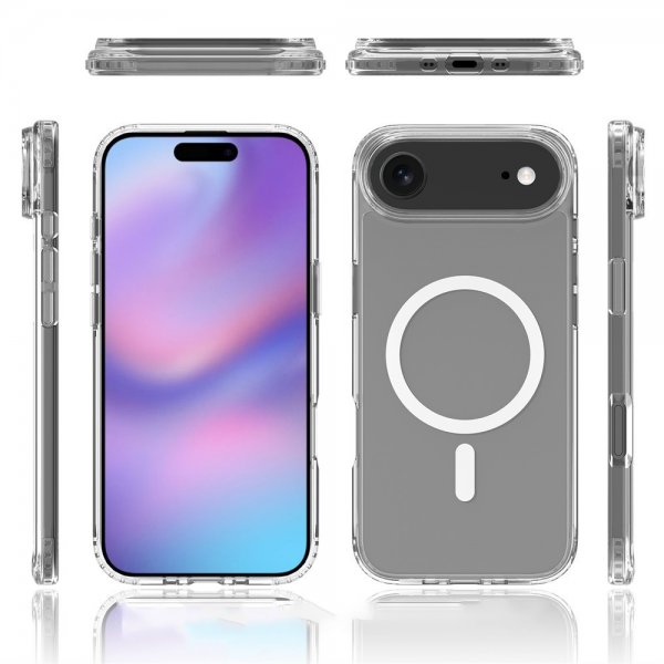 Nordic Covers iPhone Air -suojakuori Feather Series MagSafe Läpinäkyvä