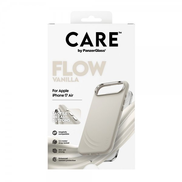 CARE by PanzerGlass iPhone Air -kuori Flow MagSafe Vanilla