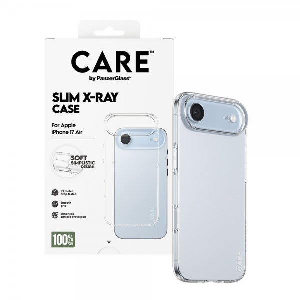 CARE by PanzerGlass iPhone Air Skal Slim X-Ray Läpinäkyvä