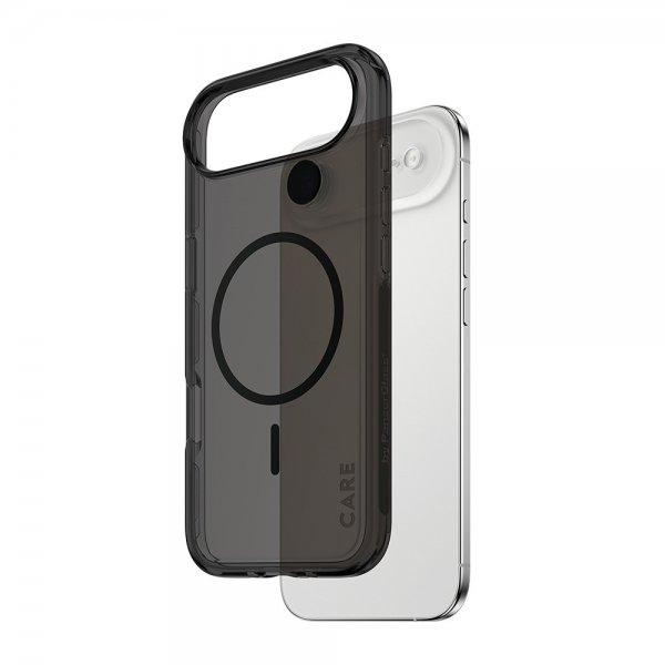 CARE by PanzerGlass iPhone Air -suojakuori, Smokey MagSafe, musta