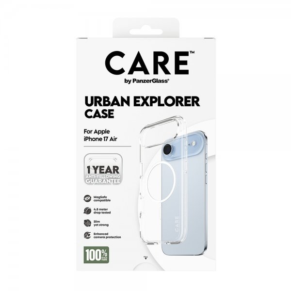 CARE by PanzerGlass iPhone Air -suojakuori Urban Explorer MagSafe Valkoinen
