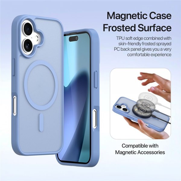 Dux Ducis iPhone 17 -suojakuori 2-in-1 Lawa Series MagSafe sininen