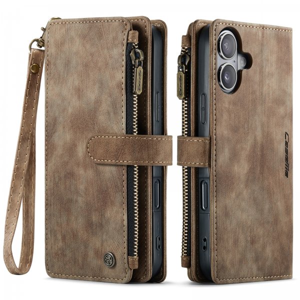 CaseMe iPhone 17 -kotelo C30 Series Ruskea