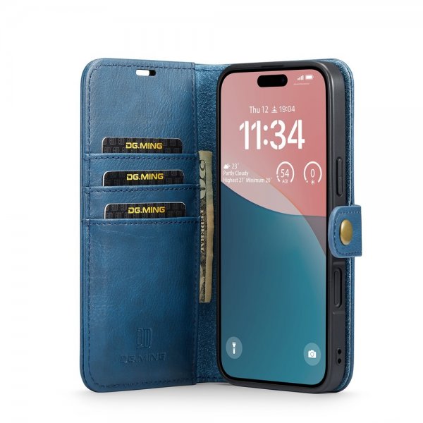 Dg.Ming iPhone 17 -kotelo irrotettavalla kuorella, sininen