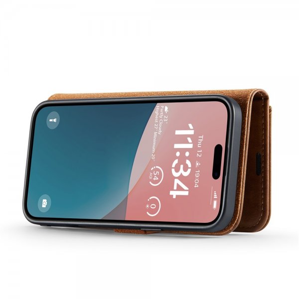 Dg.Ming iPhone 17 -kotelo irrotettavalla kuorella, ruskea