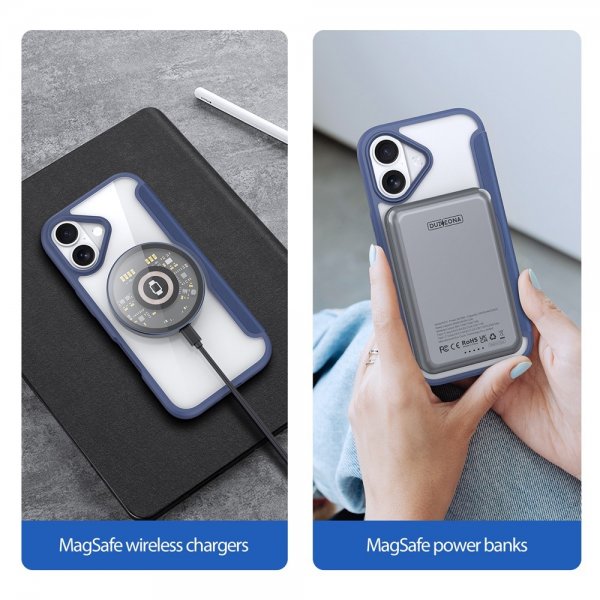 Dux Ducis iPhone 17 -kuori Skin X Pro Series MagSafe, sininen