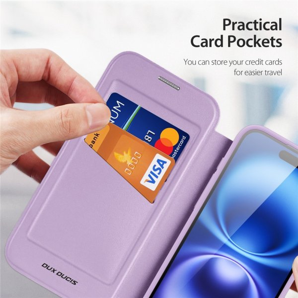 Dux Ducis iPhone 17 -suojakuori Skin X Pro Series MagSafe, violetti