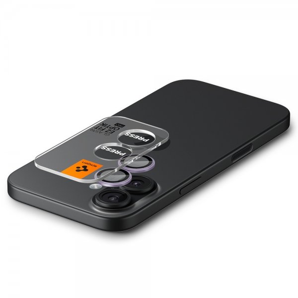 Spigen iPhone 17 Kameran suojaus GLAS.tR EZ Fit Optic Pro 2-pakkaus Violetti