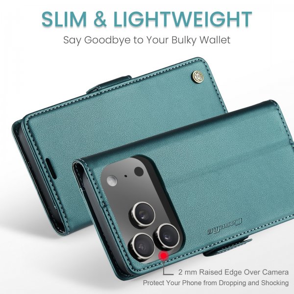 CaseMe iPhone 17 Pro -suojakuori 023 Series Vihreä