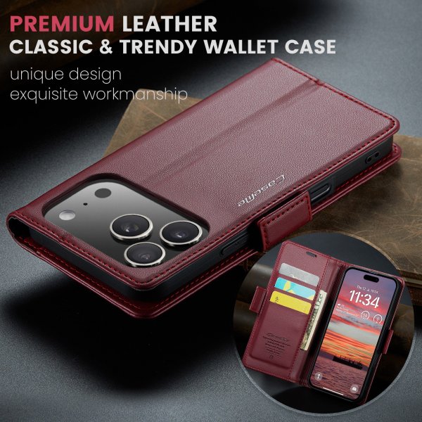 CaseMe iPhone 17 Pro -suojakuori 023 Series Punainen