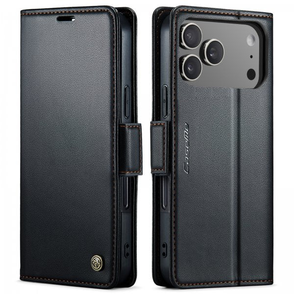 CaseMe iPhone 17 Pro -kotelo 023 Series Musta