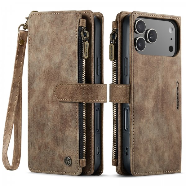 CaseMe iPhone 17 Pro -kotelo C30-sarja Ruskea