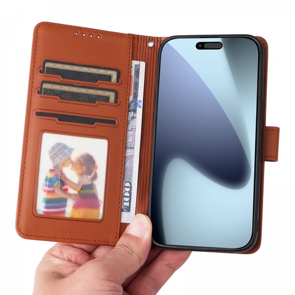 Betopnice iPhone 17 Pro -kuori irrotettavalla kuorella 005 ruskea