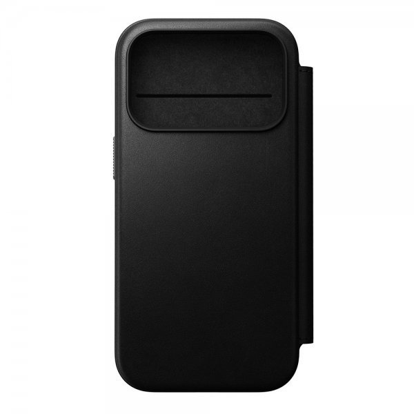 Nomad iPhone 17 Pro Modern Leather Folio -suojakotelo, musta