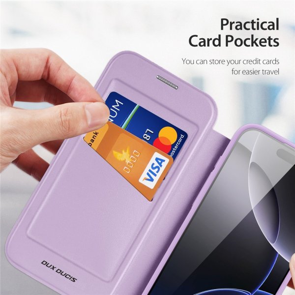 Dux Ducis iPhone 17 Pro -suojakuori, Skin X Pro Series, MagSafe, violetti