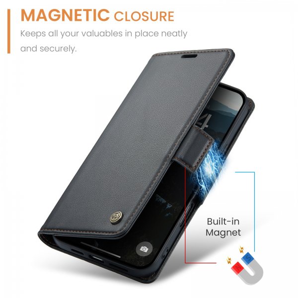CaseMe iPhone 17 Pro Max -suojakotelo 023-sarja musta