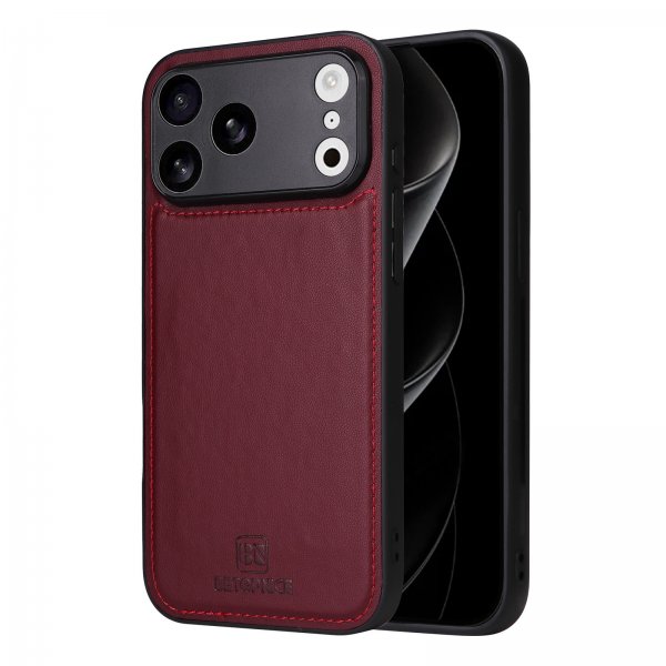 Betopnice iPhone 17 Pro Max -kotelo irrotettavalla kuorella 005 Punainen