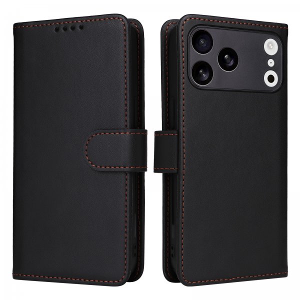 Betopnice iPhone 17 Pro Max -kotelo irrotettavalla kuorella 005 musta