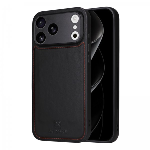 Betopnice iPhone 17 Pro Max -kotelo irrotettavalla kuorella 005 musta