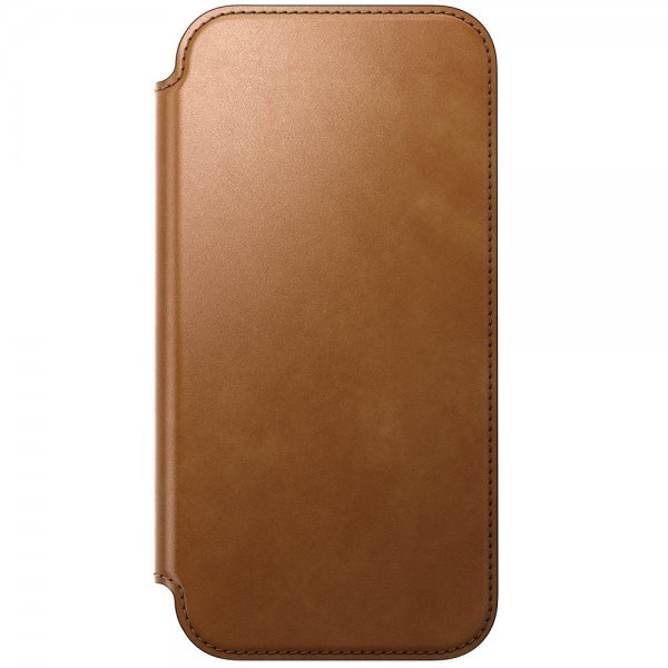 Nomad iPhone 17 Pro Max -suojakotelo, Modern Leather Folio, English Tan