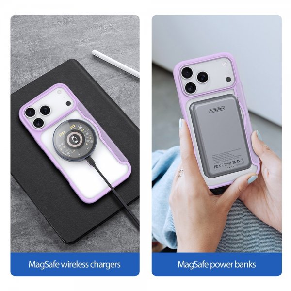 Dux Ducis iPhone 17 Pro Max -suojakuori Skin X Pro Series MagSafe, violetti