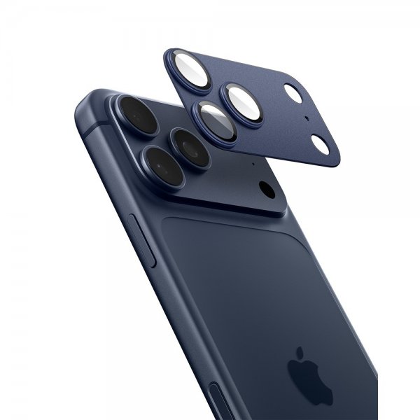 Spigen iPhone 17 Pro Max Kamerasuojalasi Glas.tR EZ Fit Optik Pro XL Sininen