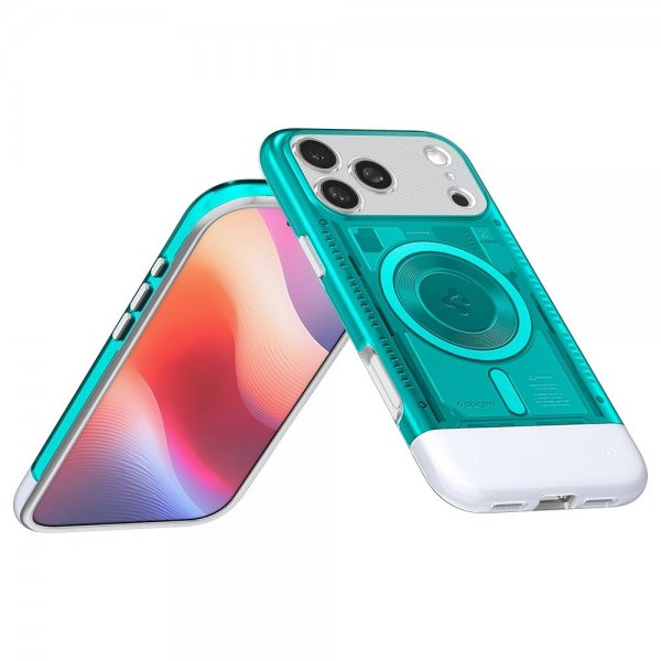 Spigen iPhone 17 Pro Max -kuori Classic C1 MagFit Bondi Blue