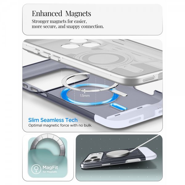 Spigen iPhone 17 Pro Max kuori Classic C1 MagFit Graphite